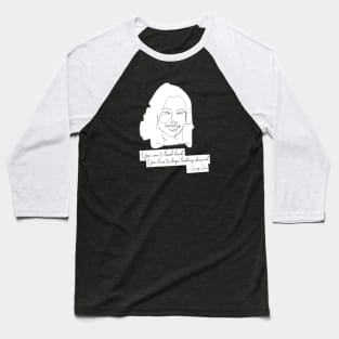 Lucy Liu Line Art Baseball T-Shirt